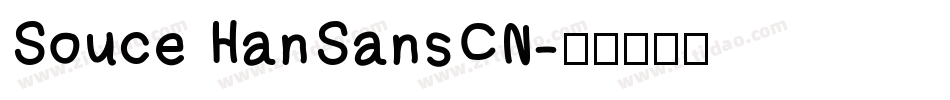 Souce HanSansCN字体转换